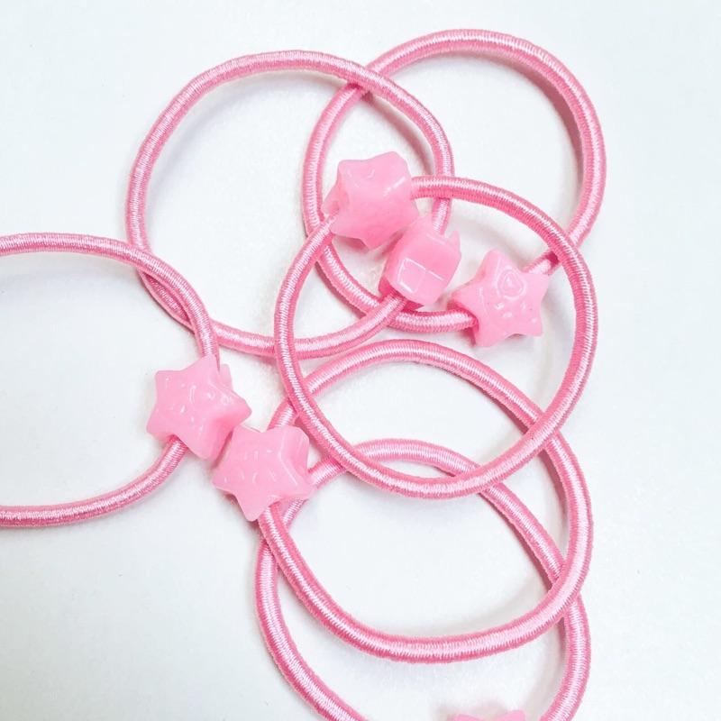 [現貨]韓版兒童星星糖果色髮圈 髮束-細節圖2