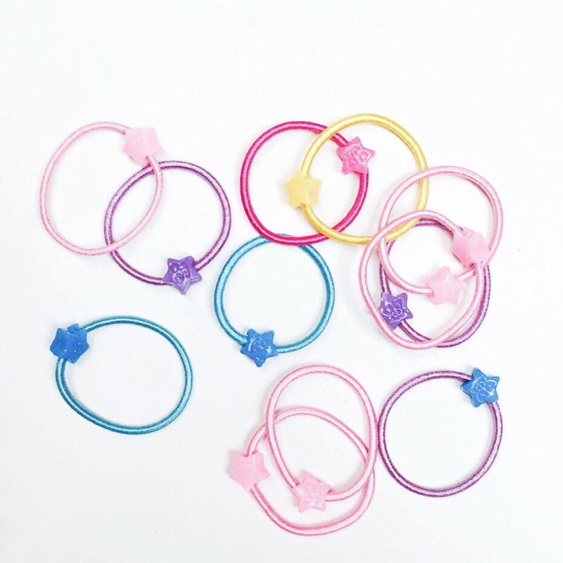 [現貨]韓版兒童星星糖果色髮圈 髮束-細節圖3