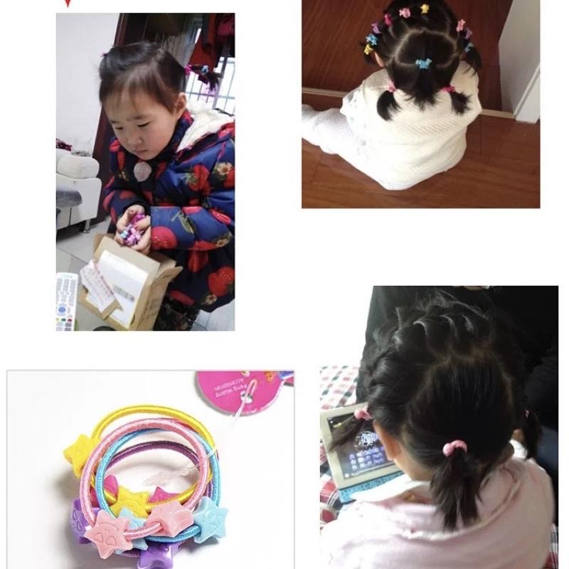 [現貨]韓版兒童星星糖果色髮圈 髮束-細節圖5