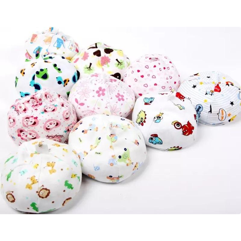 [現貨]純棉可愛嬰兒胎帽 寶寶小帽子-細節圖6