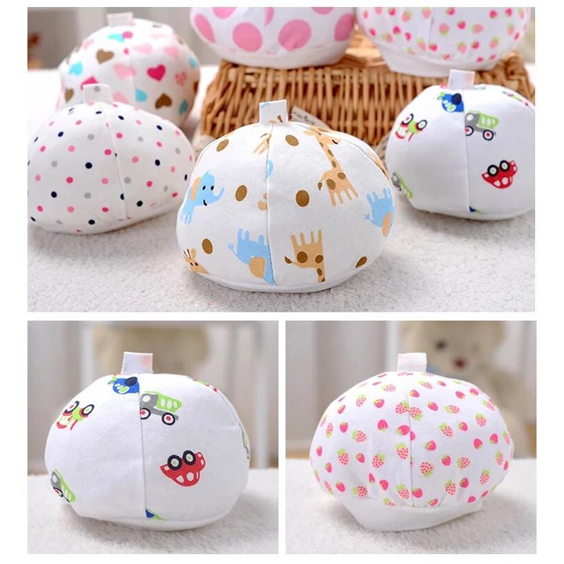 [現貨]純棉可愛嬰兒胎帽 寶寶小帽子-細節圖8