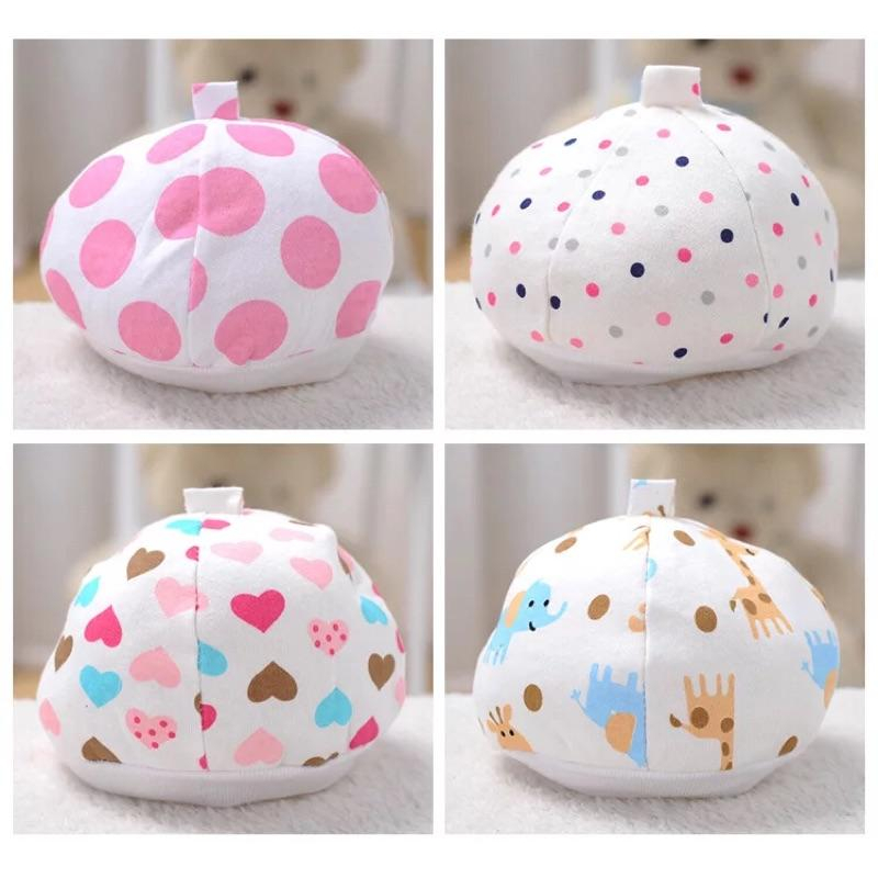 [現貨]純棉可愛嬰兒胎帽 寶寶小帽子-細節圖9