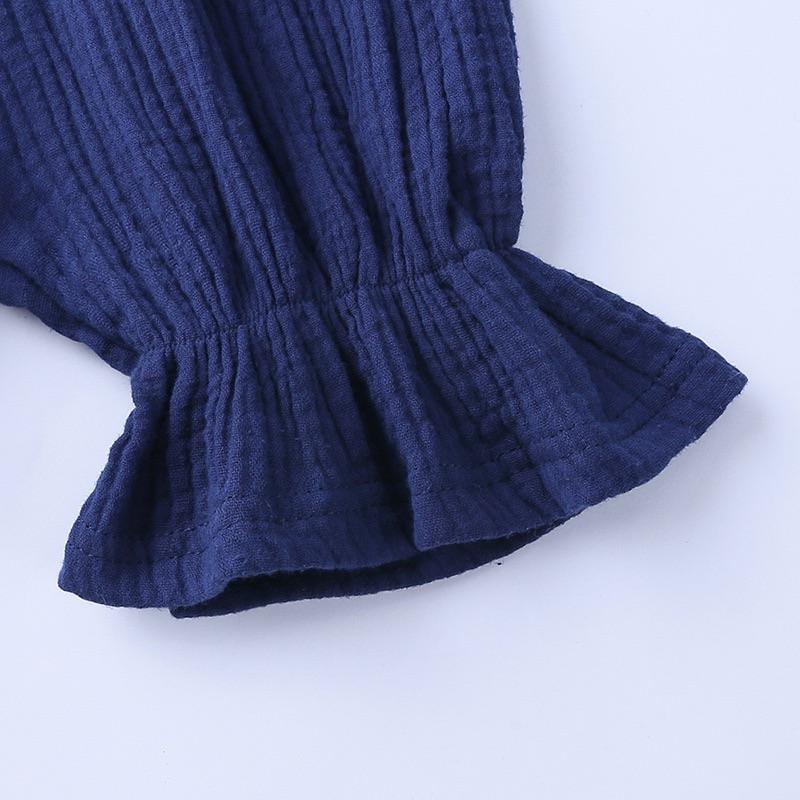 [現貨]韓版寶寶棉麻短袖爬服 吊帶連身衣 包屁衣 兔裝-細節圖4