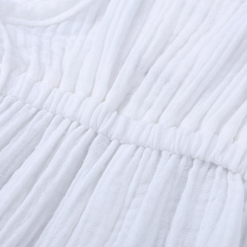 [現貨]韓版寶寶棉麻短袖爬服 吊帶連身衣 包屁衣 兔裝-細節圖5