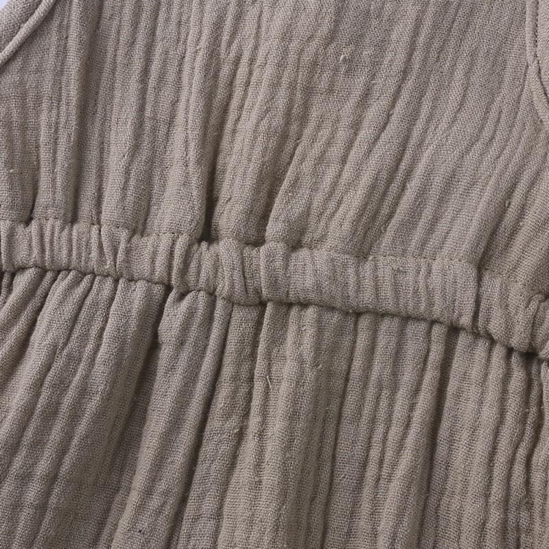 [現貨]韓版寶寶棉麻短袖爬服 吊帶連身衣 包屁衣 兔裝-細節圖9