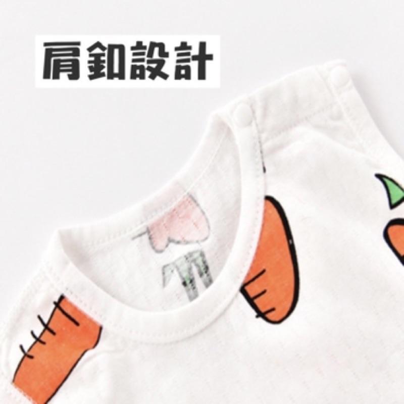 [現貨]純棉網眼肩釦背心 嬰兒包屁衣 無袖洞洞衣-細節圖4