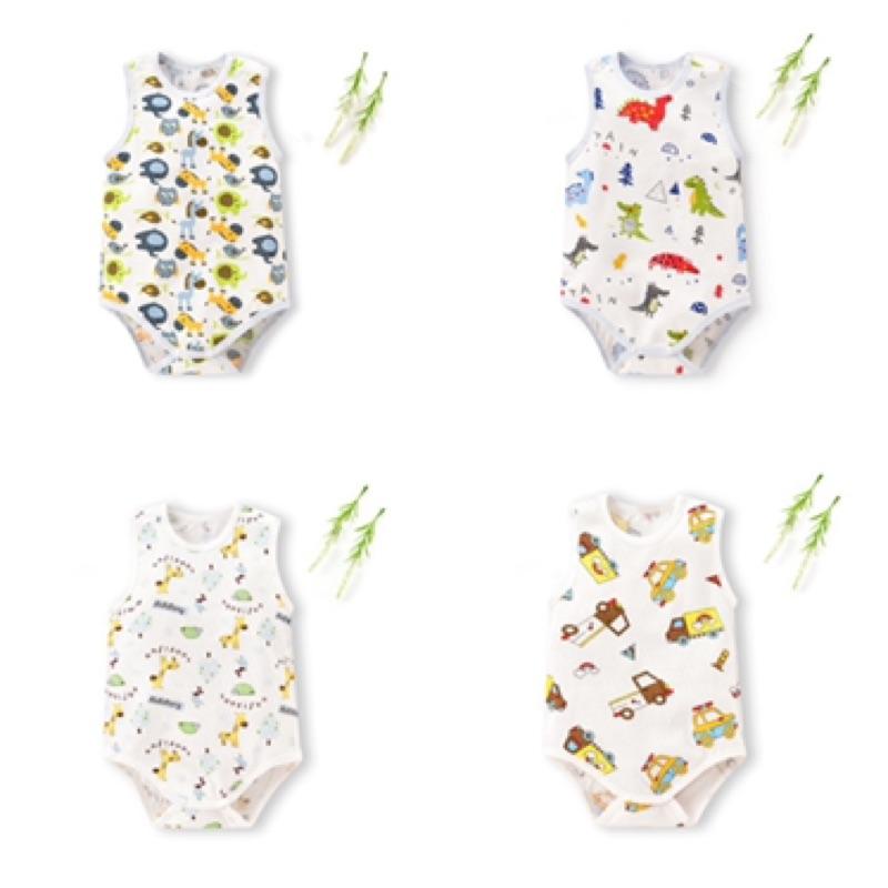 [現貨]純棉網眼肩釦背心 嬰兒包屁衣 無袖洞洞衣-細節圖9