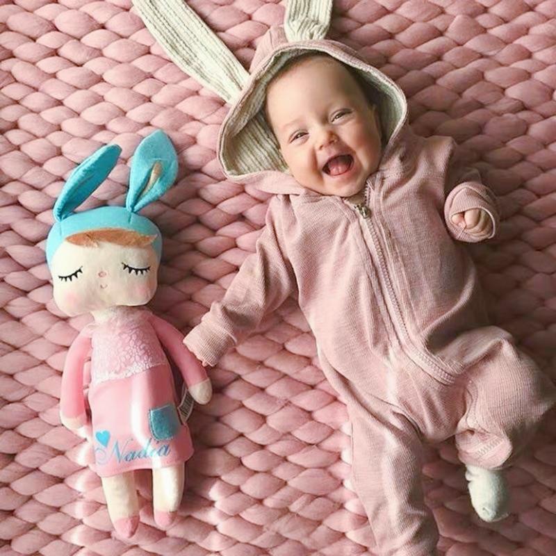 [現貨]大耳兔寶寶連帽爬服 可愛連身衣 動物造型爬服-細節圖6