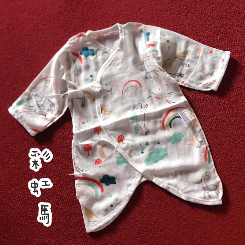 [現貨]嬰兒高密度雙層包手紗布衣 寶寶綁帶蝴蝶衣 和尚服-細節圖9