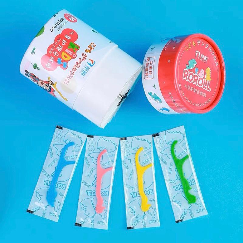 [現貨]獨立包裝動物造型兒童牙線（60入）不易斷兒童牙線棒-細節圖4