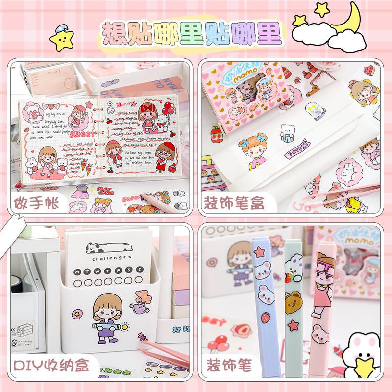 [現貨]DIY手帳素材PET防水貼紙100入  裝飾貼紙-細節圖3