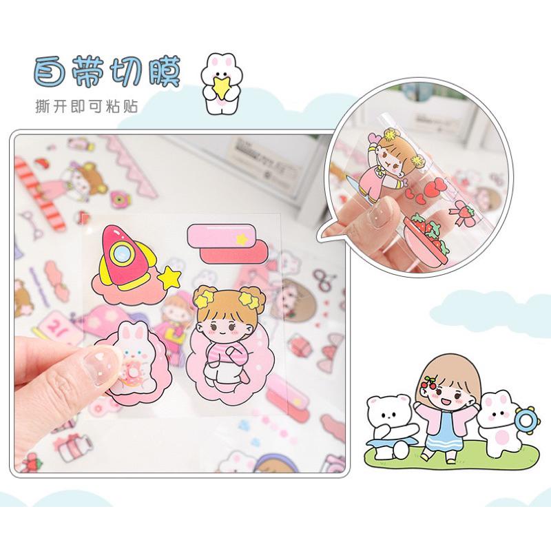 [現貨]DIY手帳素材PET防水貼紙100入  裝飾貼紙-細節圖5