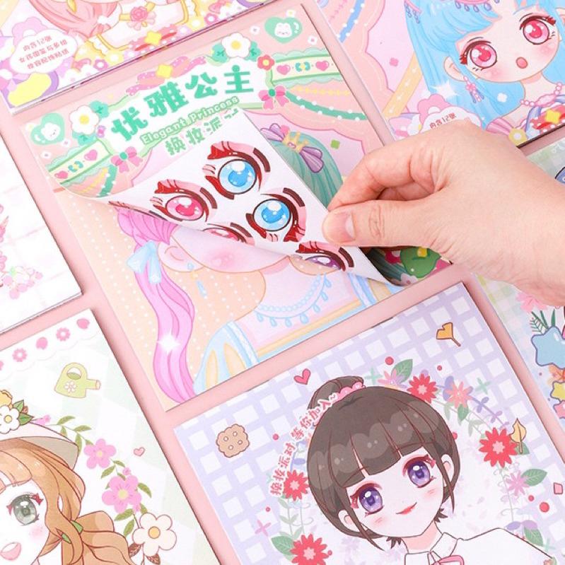 [現貨]公主換裝貼紙本DIY少女換裝秀 變裝遊戲-細節圖7