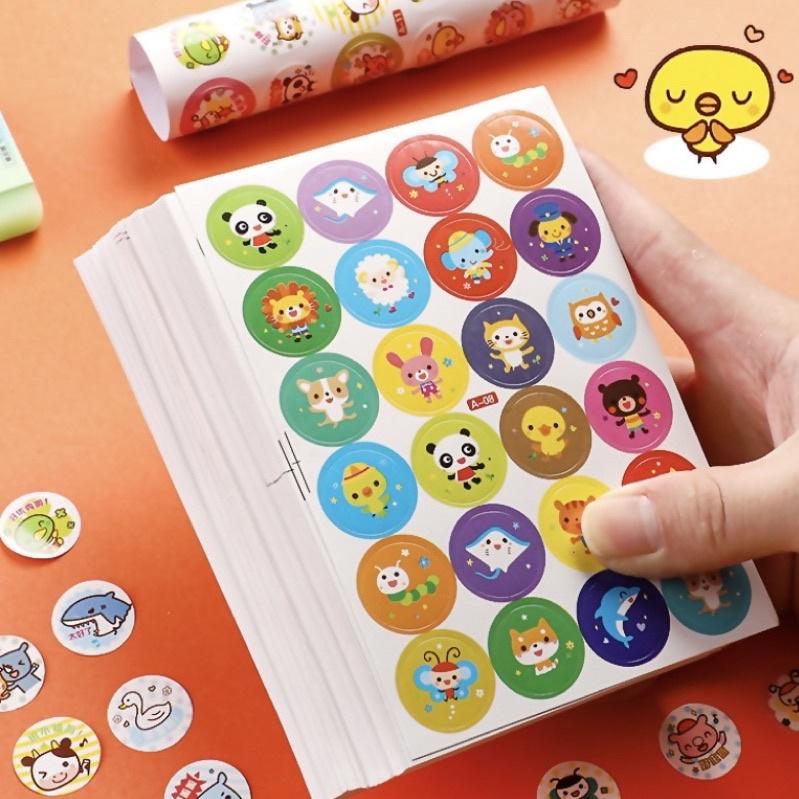 [現貨]幼兒園獎勵小貼紙(240枚入）可愛小動物貼紙-細節圖2