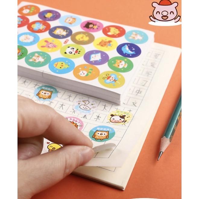 [現貨]幼兒園獎勵小貼紙(240枚入）可愛小動物貼紙-細節圖5