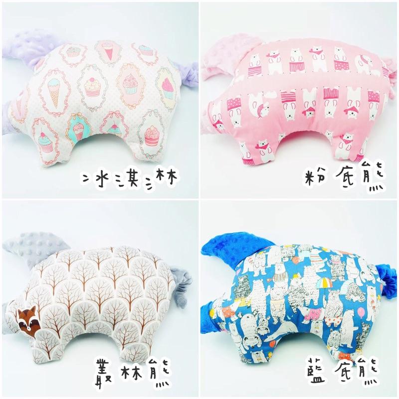 [現貨]針織超柔寶寶安撫小豬枕頭-細節圖2