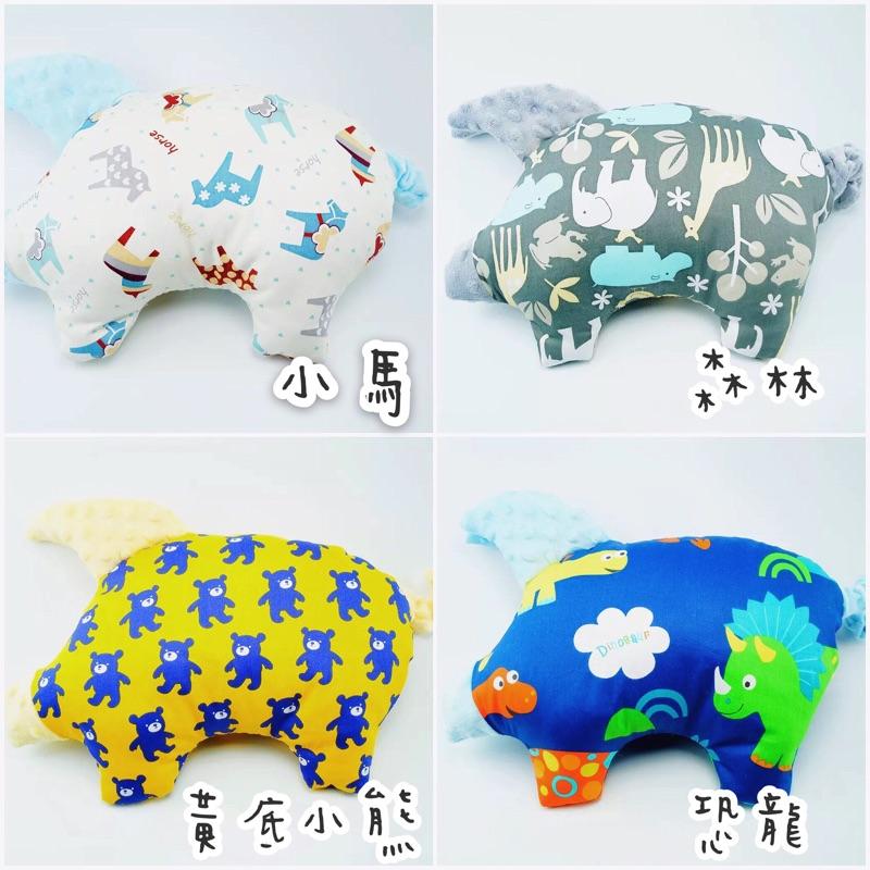 [現貨]針織超柔寶寶安撫小豬枕頭-細節圖3