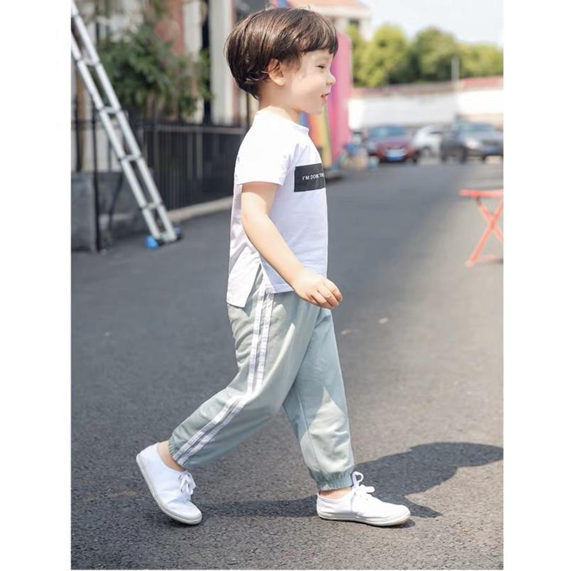 [現貨]兒童夏季百搭薄款運動褲 防蚊褲 透氣長褲-細節圖5