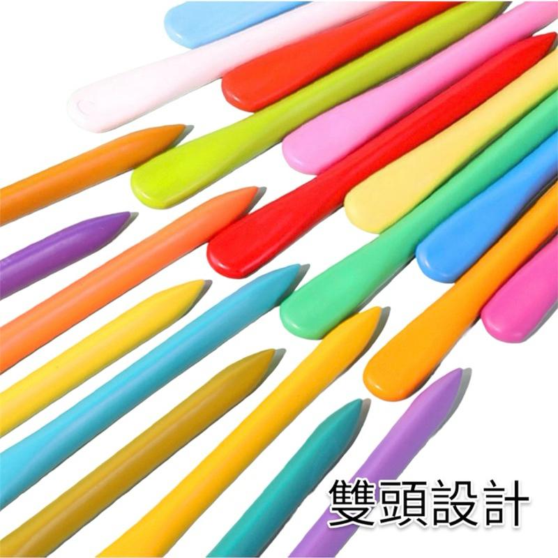 [現貨]兒童不沾手蠟筆 三角蠟筆12色/24色/36色 可水洗蠟筆-細節圖5