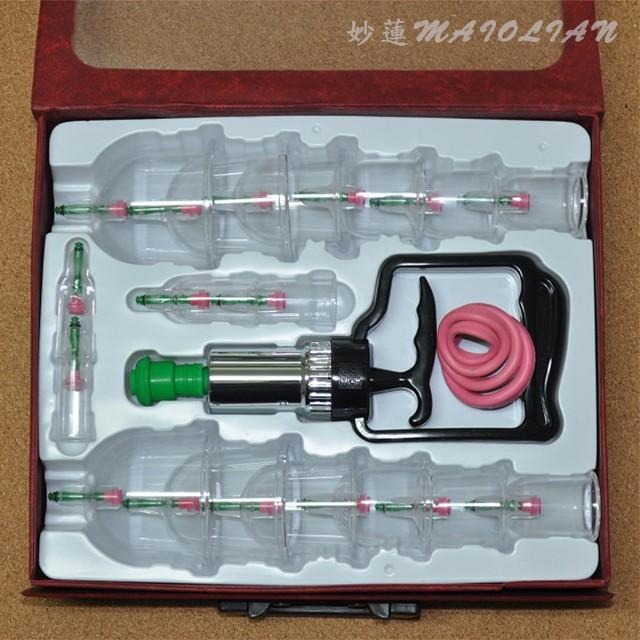 【妙蓮】總經理 保健拔罐器 臺灣製 拔罐杯16入 附4種規格弧型膠墊-細節圖2