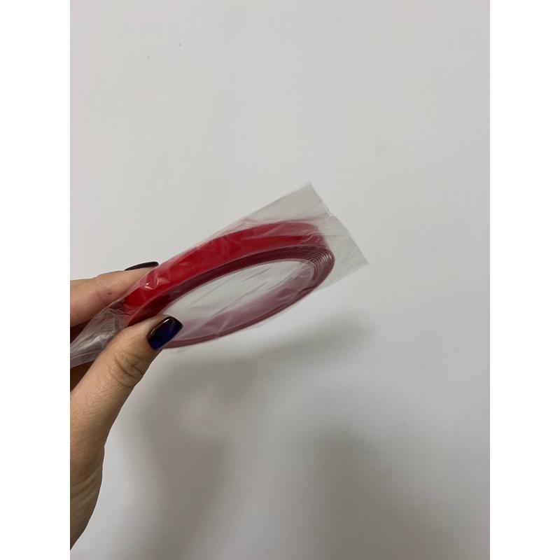 (現貨）『黏貼甲片座的好物』紅色壓克力膠帶-細節圖2