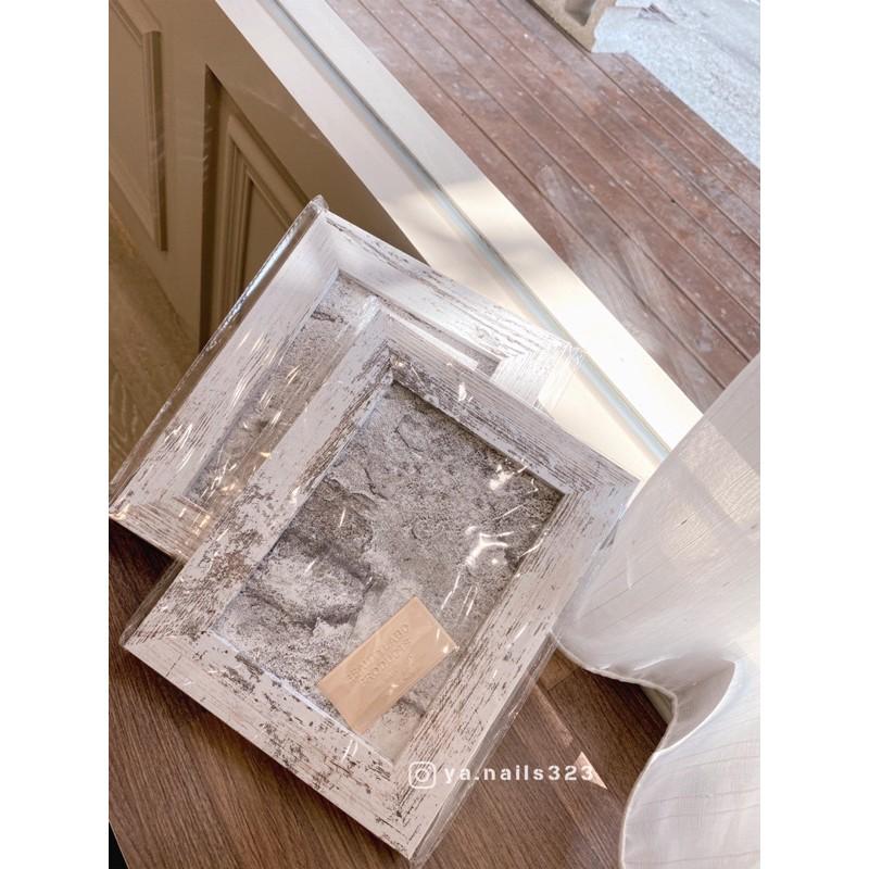 （現貨）質感相框/美甲相框/白色/底版霧面石紋/拍照道具/木紋相框/美甲拍照/甲片拍攝-細節圖5