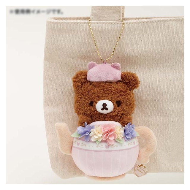 【Rilakkuma/拉拉熊】花香下午茶系列小小熊公仔吊飾-細節圖3