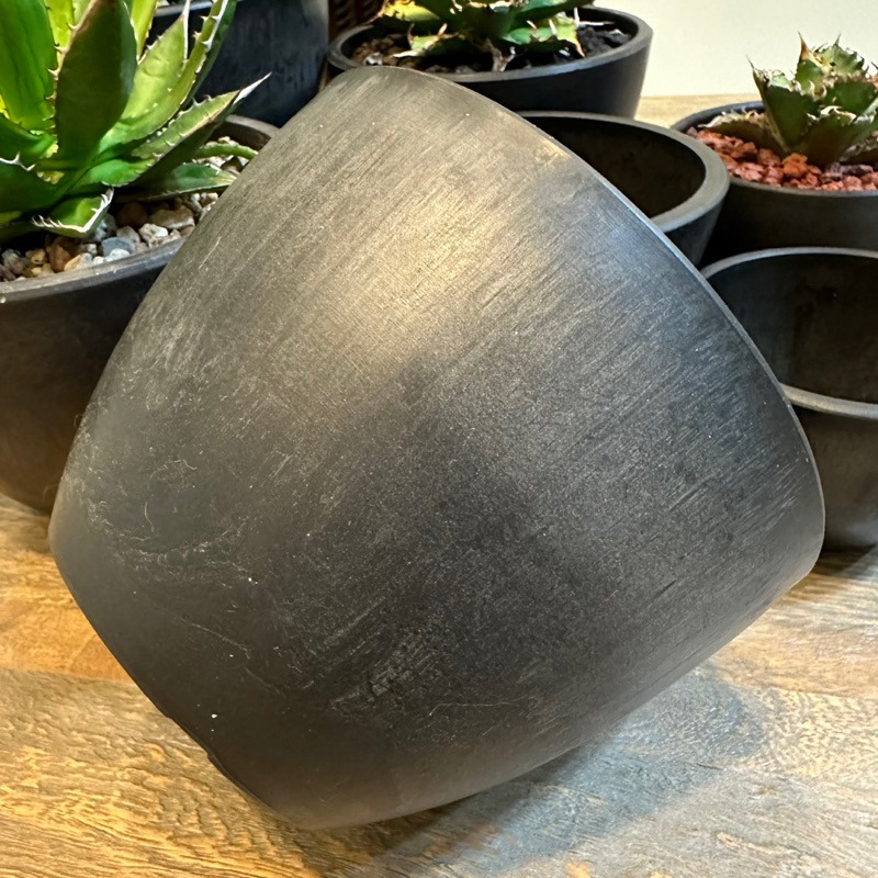 Bonjour Select 黑膠盆 植木缽 日式 經典 塊根 龍舌蘭 象牙宮 白鯨 紅貓 象足漆樹 鬼棲閣-細節圖2