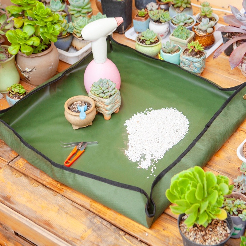 Bonjour Select 換土墊 厚 園藝地墊 園藝墊 防汙墊 多肉換盆墊 土墊 牛津布 象牙宮 龜背芋-細節圖3