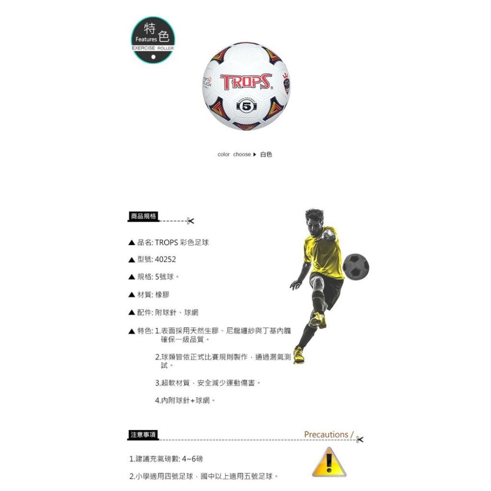 【維玥體育】成功 SUCCESS 40252 特波士 5號彩色足球-細節圖2