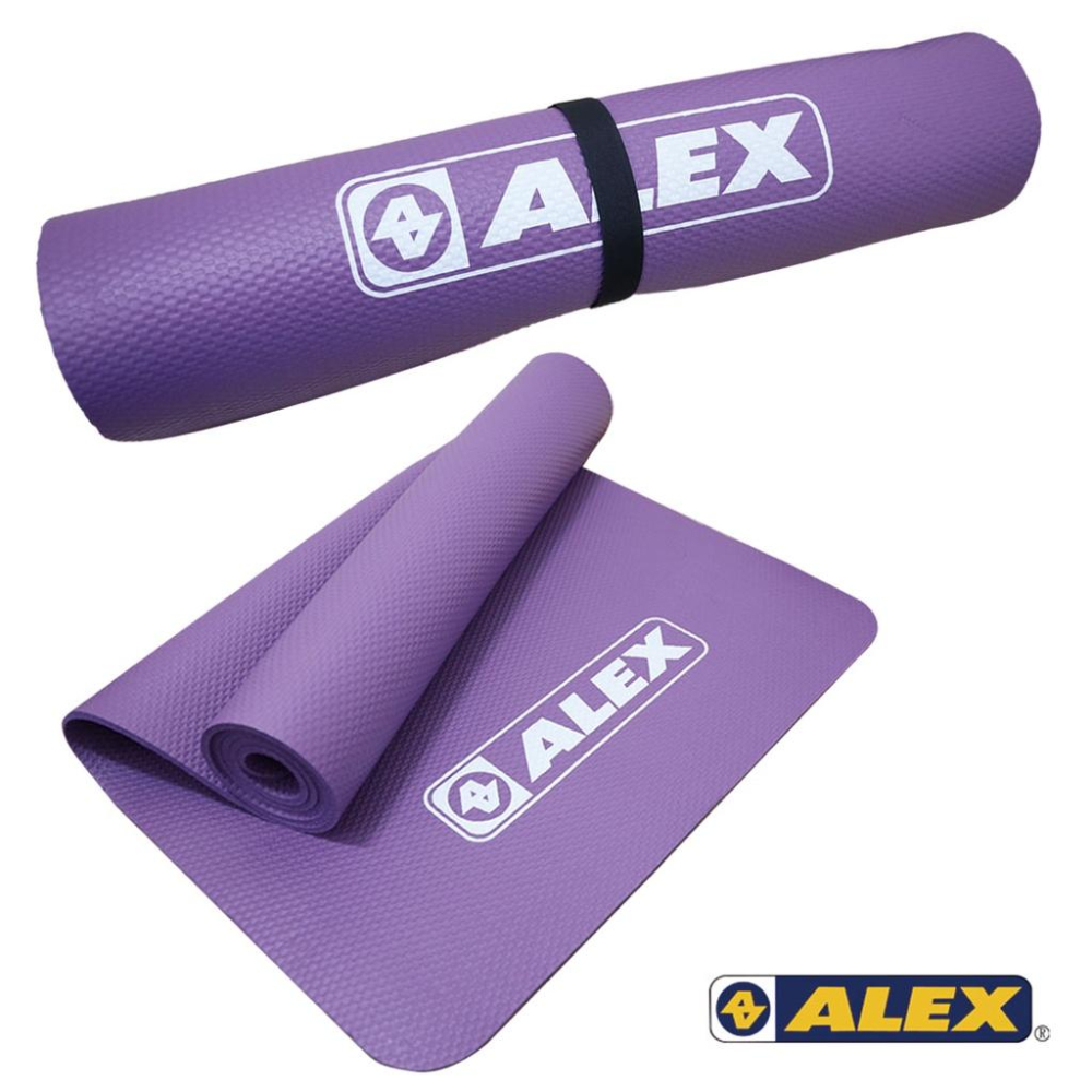 【維玥體育】 ALEX C-1812 專業瑜珈墊 -藍/紫/粉/灰 (只) (附提袋)-細節圖6