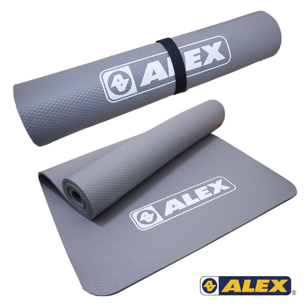 【維玥體育】 ALEX C-1812 專業瑜珈墊 -藍/紫/粉/灰 (只) (附提袋)-細節圖8