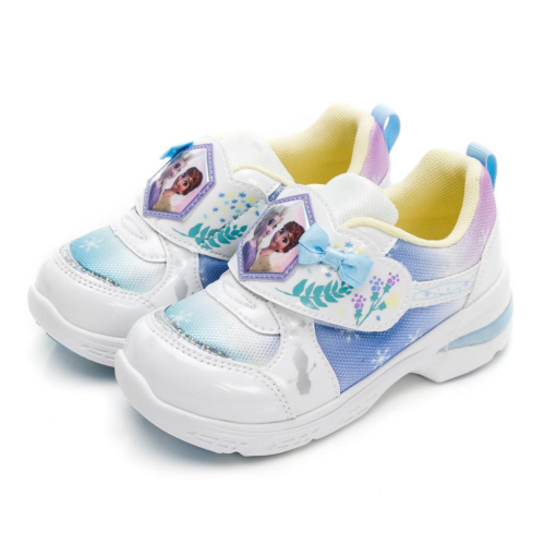 【維玥體育】日本 Moonstar 月星 DN DNC12931 冰雪奇緣電燈鞋 白 童鞋 兒童鞋 運動鞋 布鞋