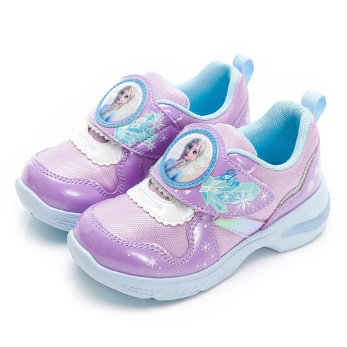 【維玥體育】日本 Moonstar 月星 DN DNC13037 冰雪奇緣電燈鞋 紫 童鞋 兒童鞋 運動鞋 布鞋
