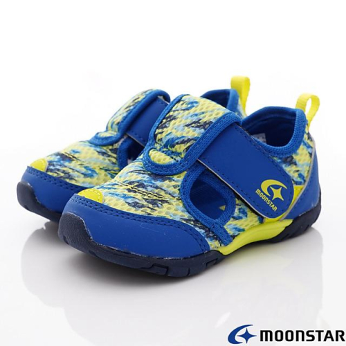 【維玥體育】日本 Moonstar 月星 MSCN MSCNB18435 透氣幼兒鞋 藍/黃 童鞋 兒童鞋 運動鞋 布鞋