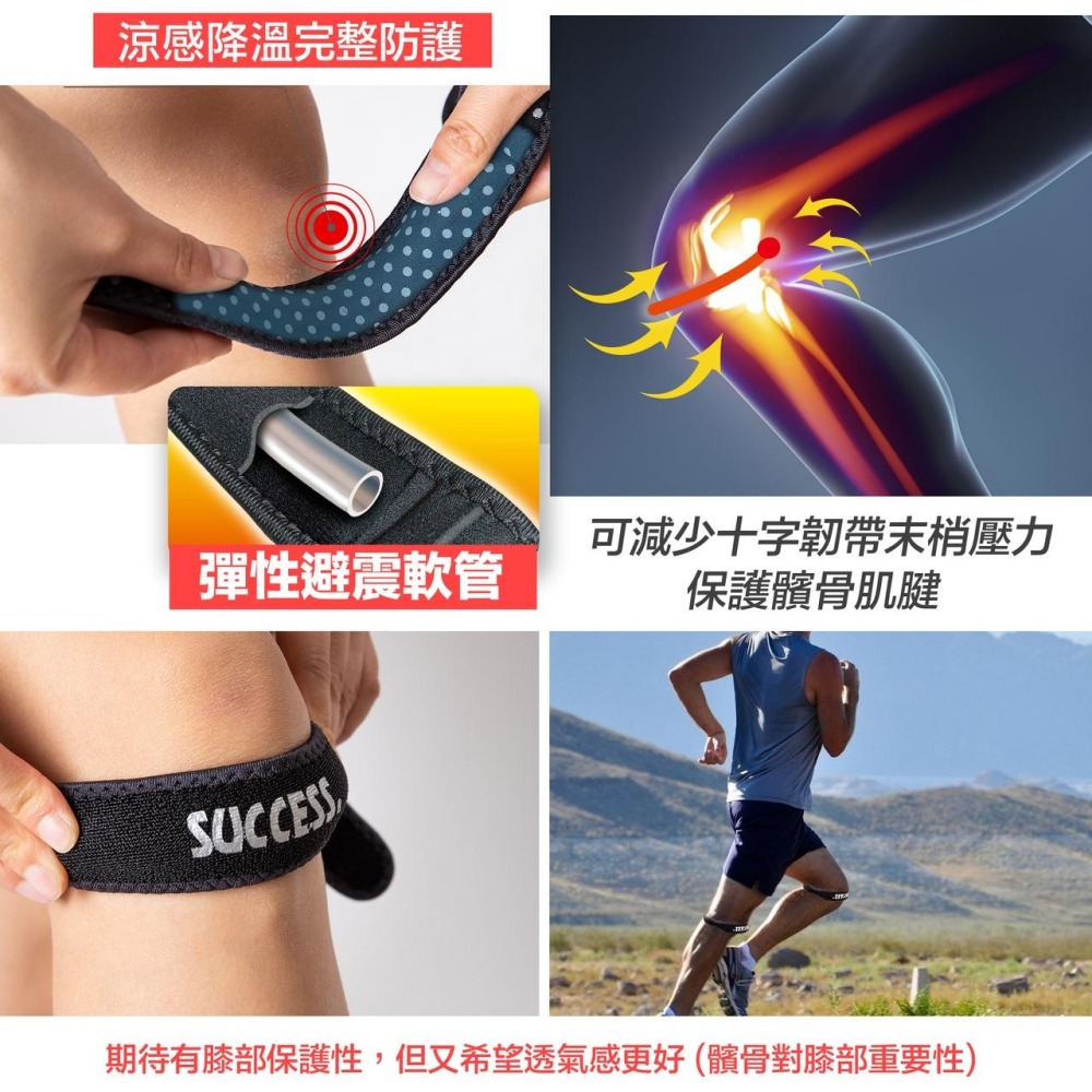 【維玥體育】成功 SUCCESS S5145 涼感可調式髕骨帶 髕骨帶-細節圖3