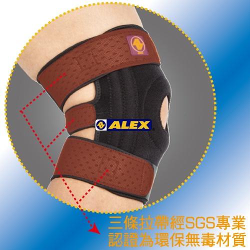 【維玥體育】 ALEX T-42 矽膠雙側條護膝 (只) F/加大版-細節圖3