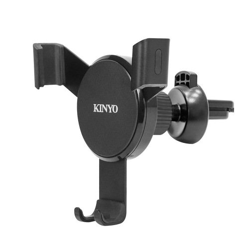 【KINYO】重力式冷氣出風口車架 (CH)手機架 車用手機架 車用支架 方向轉動 導航 便利充電