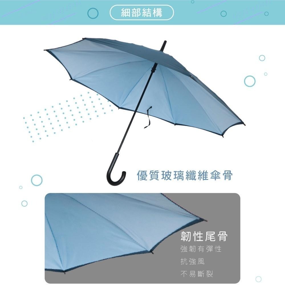 【KINYO】直立手開反向傘 (KU)抗風 雨天必備 防潑水傘布-細節圖4