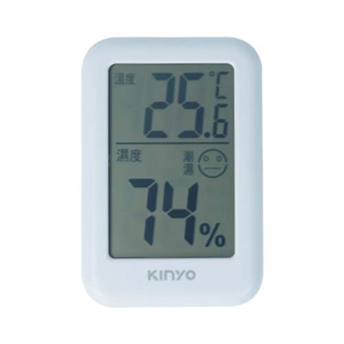 【KINYO】電子式溫溼度計 (TC) 溫度可切換 背面磁鐵可吸附