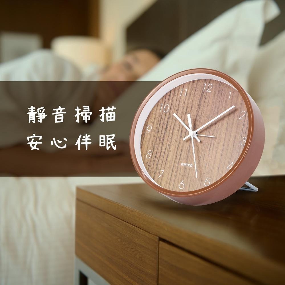 【KINYO】簡約木紋桌掛兩用鐘 (ACK) 掛鐘 時鐘 可掛可立-細節圖5