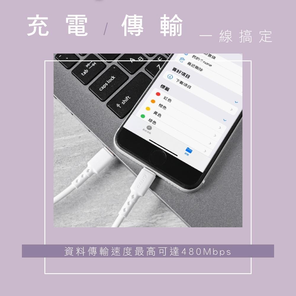 【KINYO】蘋果PD快充傳輸線-2M (USBNAC) 25W快充 加強抗彎折  防纏繞 充電線-細節圖8