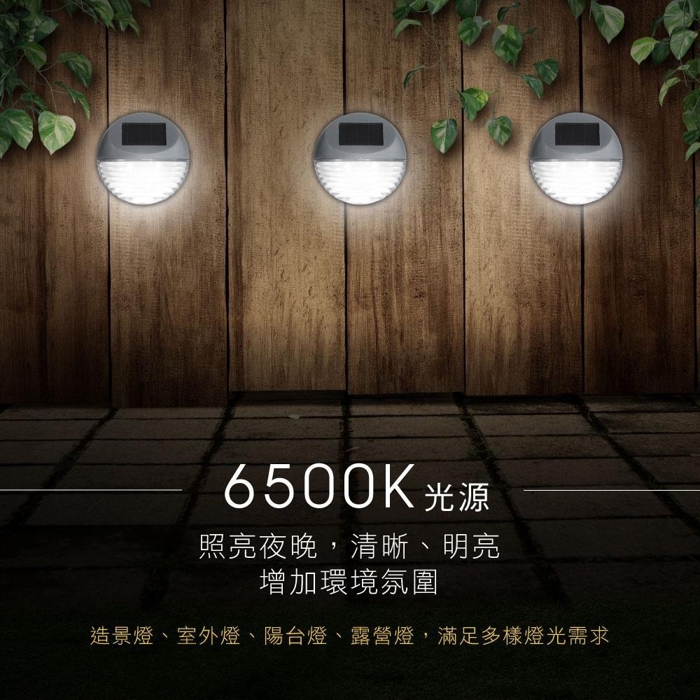 【KINYO】太陽能LED造景壁燈三入組 (GL) 太陽能  燈泡壽命10萬小時 ｜庭園燈 造景-細節圖5