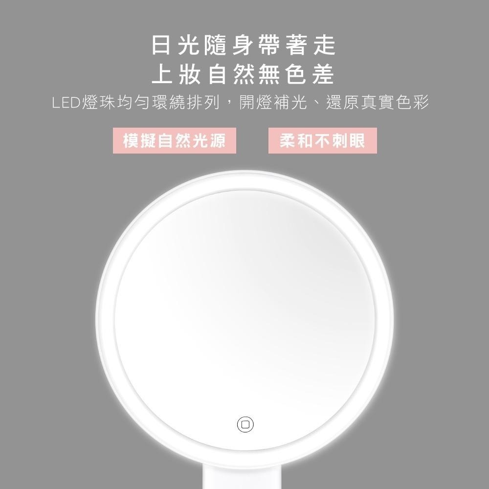 【KINYO】LED大鏡面美肌化妝鏡(BM) 送五倍鏡 大鏡面 自然光 ｜美妝 補光 FLP-細節圖4