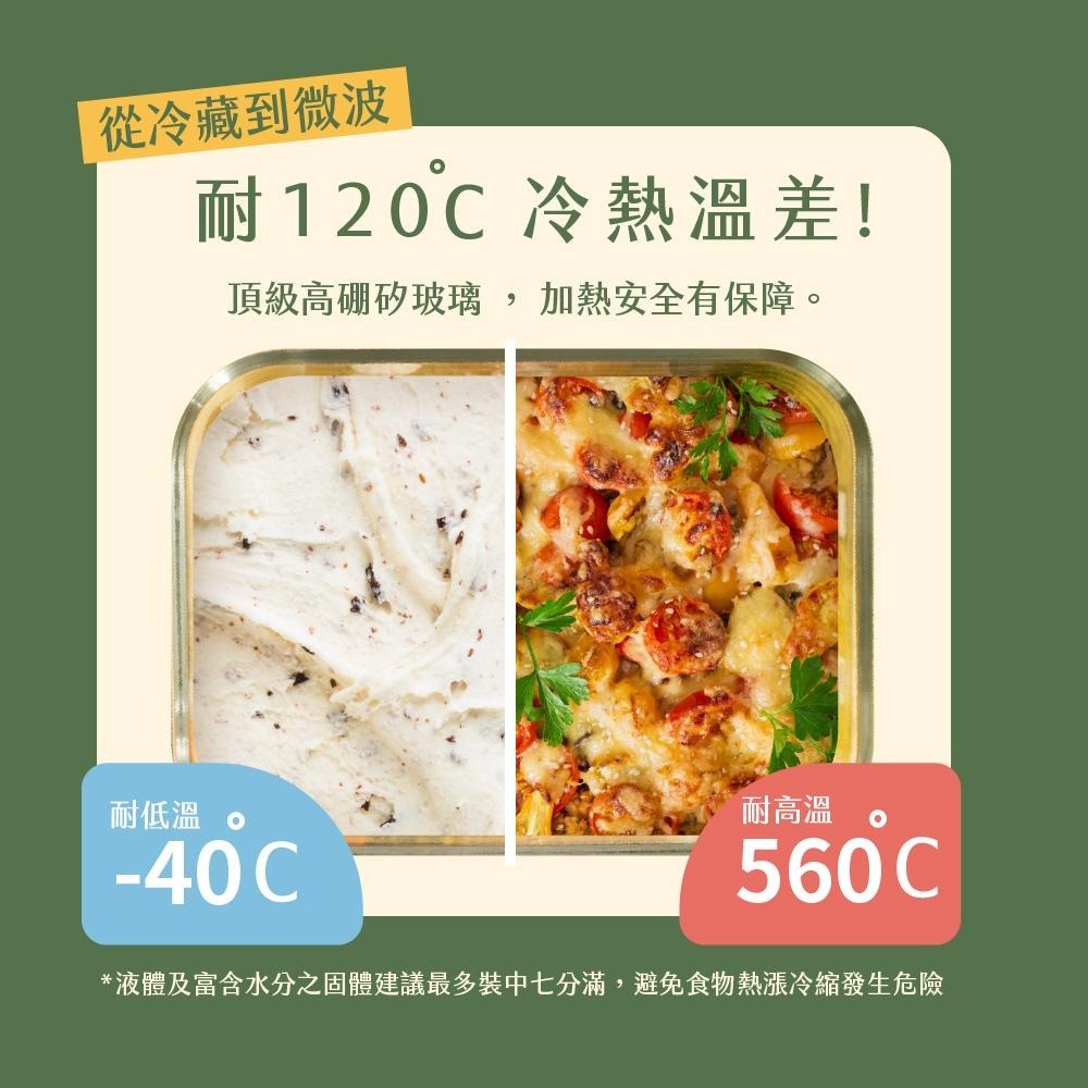 【KINYO】PP蓋保鮮盒(KLC)食品級矽膠隔熱套 玻璃材質耐酸鹼 密封防漏 不含雙酚A 可微波 烤箱 烘碗機清洗-細節圖5