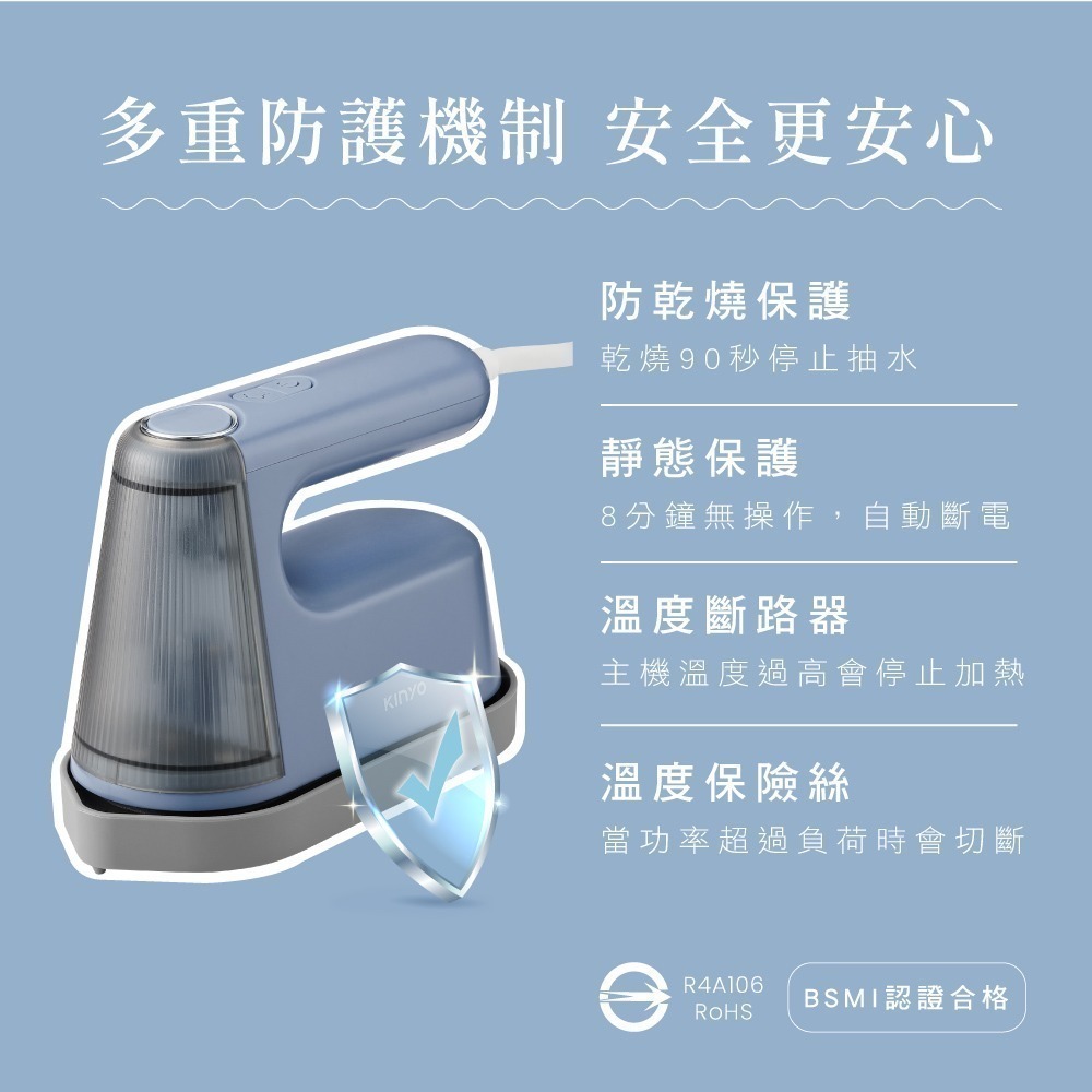 【7-11門市團購】【KINYO】多功能兩用蒸氣熨斗 (HMH)-細節圖11