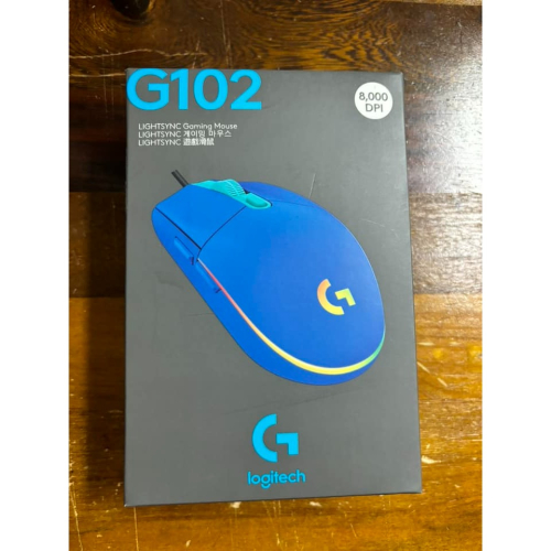 全新 羅技 G102 RGB炫彩遊戲滑鼠-藍色