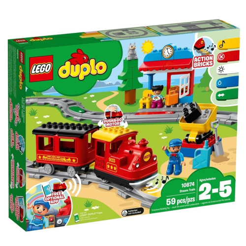 [ 必買站 ] LEGO 10874 蒸汽列車 樂高 得寶系列