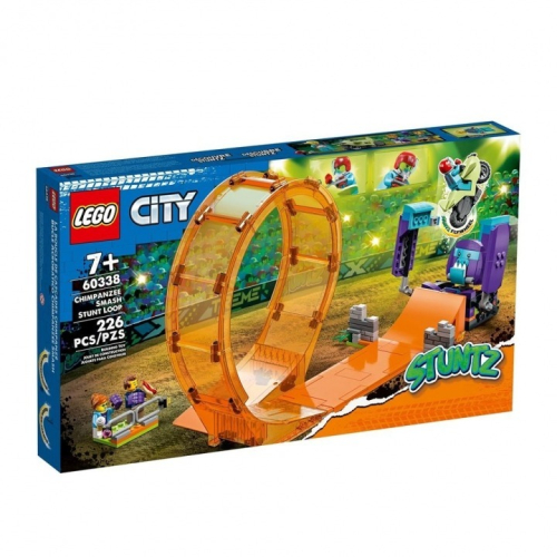 [ 必買站 ] LEGO 60338 衝撞黑猩猩特技環形跑道 樂高 城市系列