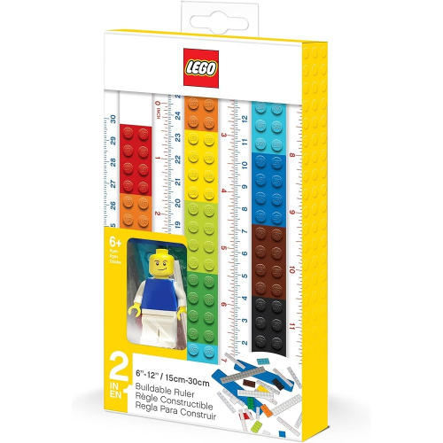 [ 必買站 ] LEGO LGL-52558 創意組裝文具尺(15-30公分)(附人偶) 樂高文具系列